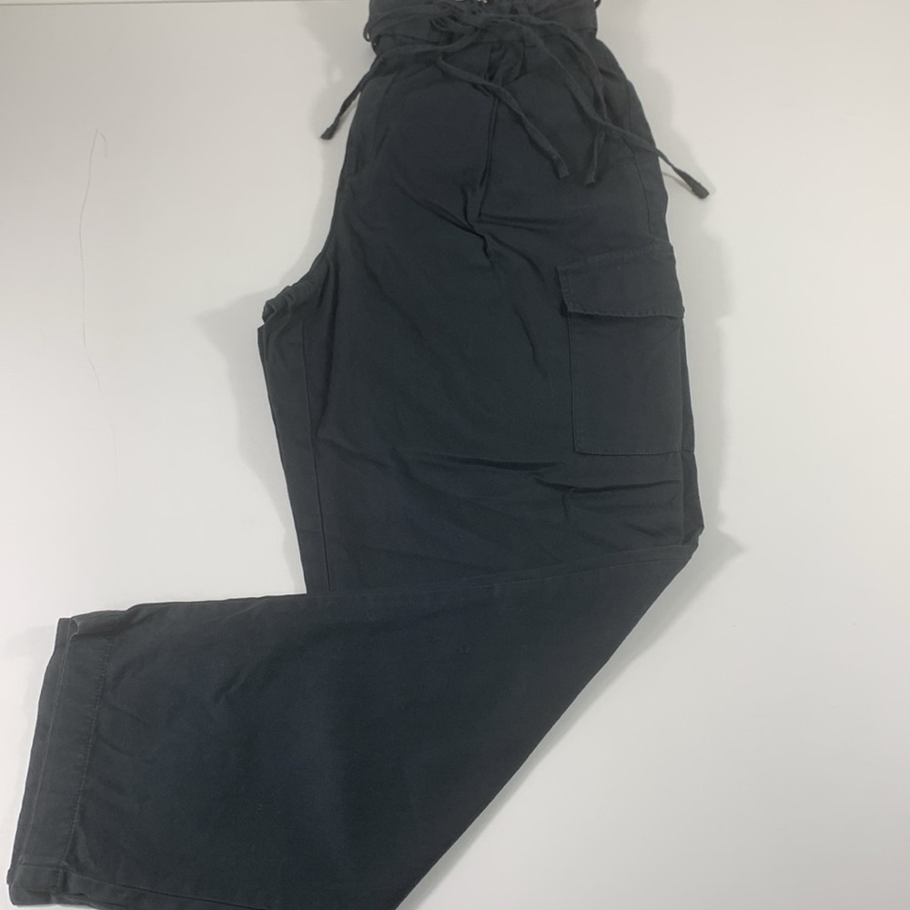 GAP linen wide leg cargo pants - Black - Women’s size 14 tall